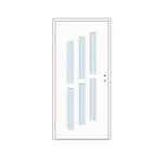 Azonnal elérhető Dekor beltéri ajtó Délosz 75x210 balos fehér 10-12 tokkal