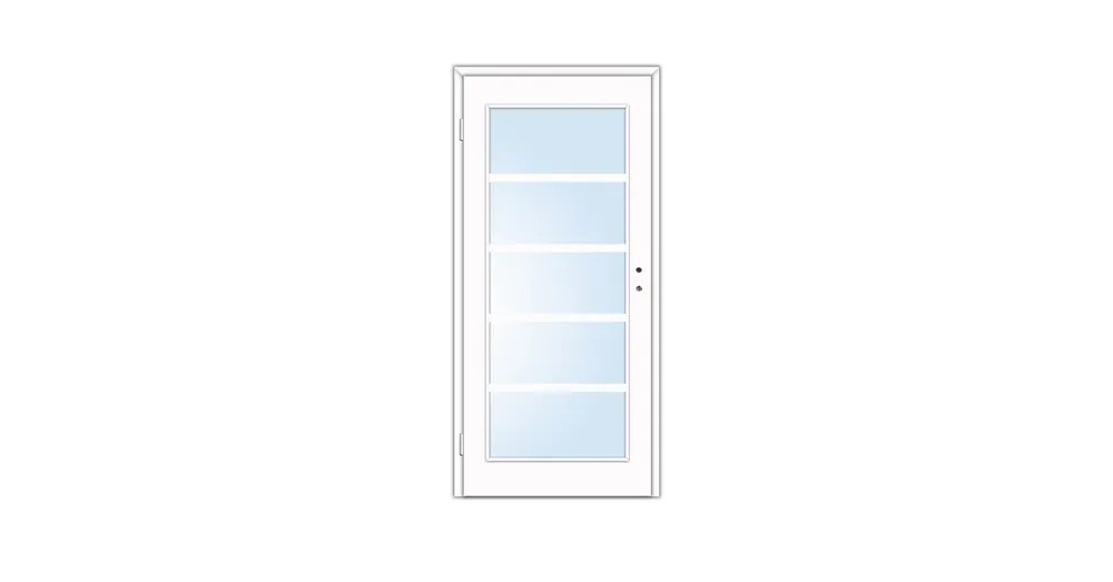 Dekor beltéri ajtó Mekka V 100x210 balos fehér 10-12 tokkal Akciós ár