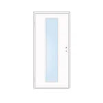 Outlet Dekor beltéri ajtó Ninive 75x210 balos fehér 10-12 tokkal