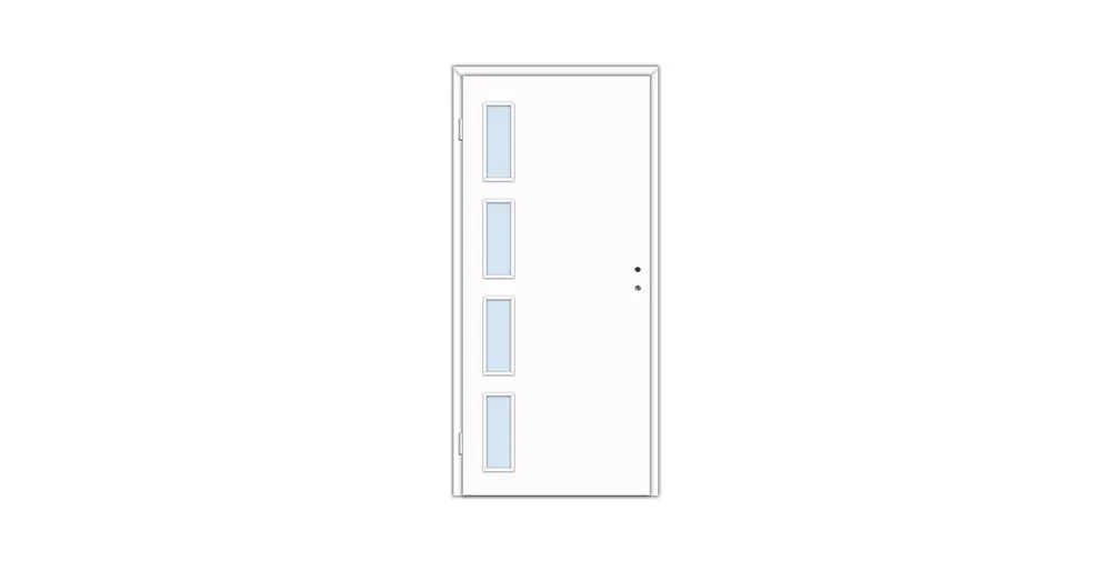 Kedvezményes ár Dekor beltéri ajtó Toledo 100x210 balos fehér 10-12 tokkal